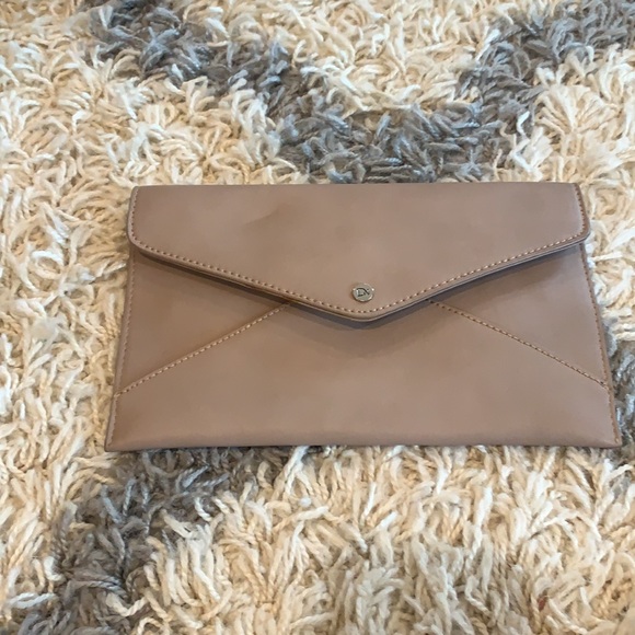 beige envelope clutch